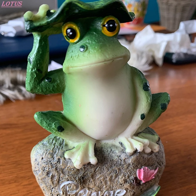 Горячая Распродажа 3 шт. лягушки сад Статуи сидя на каменные скульптуры шланг для