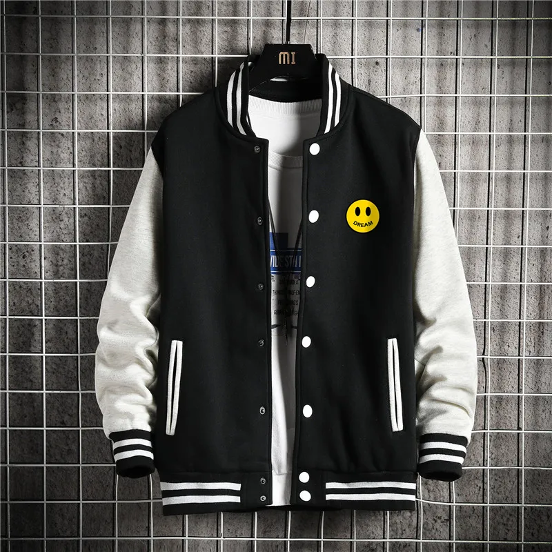 

KOLMAKOV New Arrival Korean Men's 50% Cotton Bomber Jackets Men Streetwear Jacket Patchwork Cardigan Coat Male 12 Color M-5XL