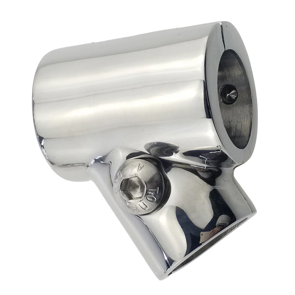 Heavy Duty 316 SS Polished Boat Hand Rail Fitting- 60 Degree T/Tee Hinged/Split Tube images - 6