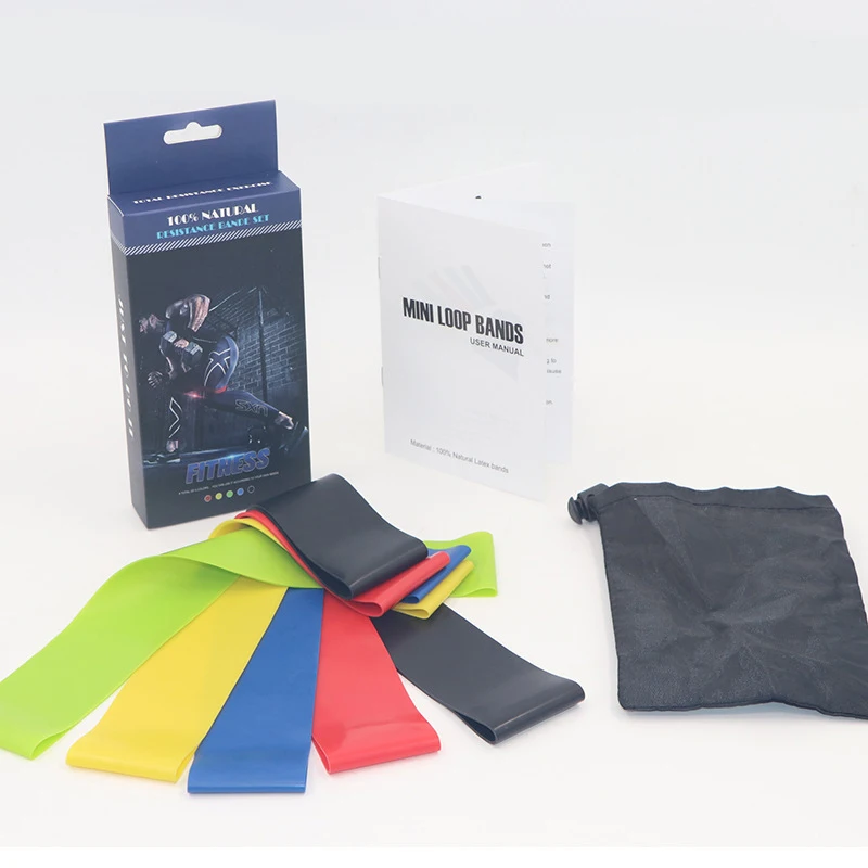 

Resistance Bands Set - Latex Exercise Loop Bands for Workout and Stretching for Legs Butt Glutes Yoga Fitness