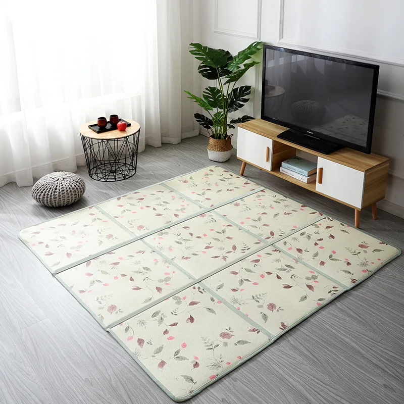 Японский Летний спальный коврик из натурального ротанга матрас для спальни