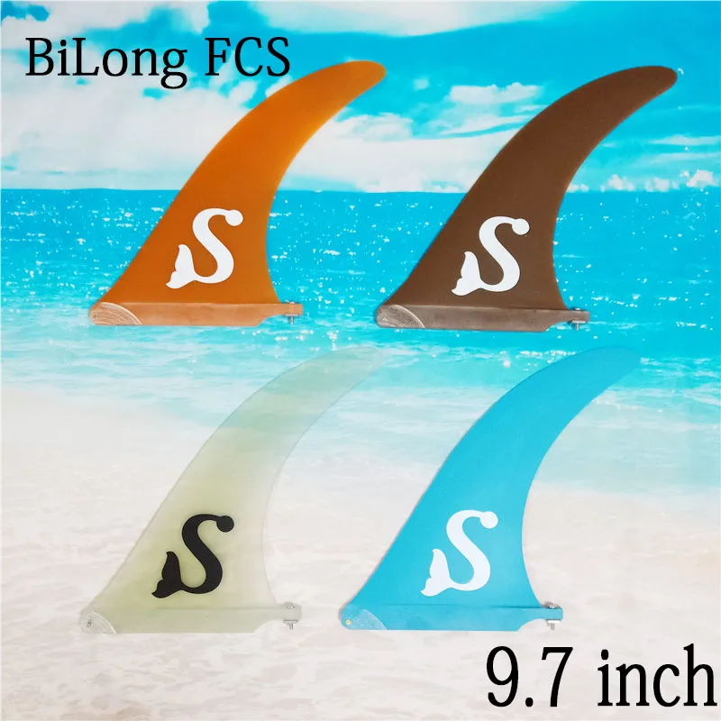 BiLong серфборд FCS плавники 9 7 дюймов фотодоска плавник Лонгборд Sup доска