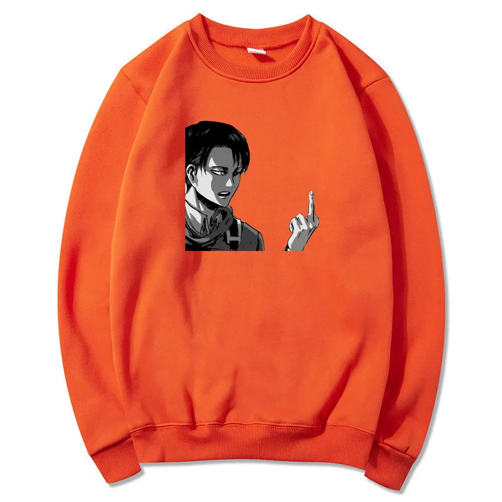 

Attack On Titan Anime Hoodies Levi Printed Hooded Sweatshirts Men Women Long Sleeve Casual Loose Pullovers Unisex Hooded Clothes