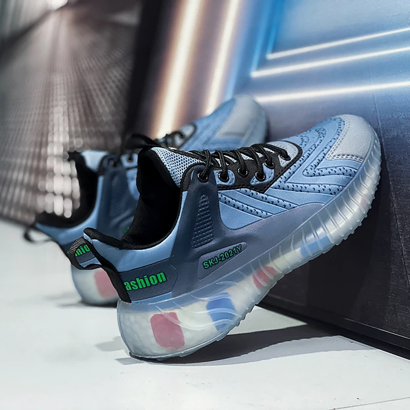 

Кроссовки YRZL мужские на шнуровке, дышащие повседневные нескользящие спортивные туфли, удобная спортивная обувь, мужская обувь