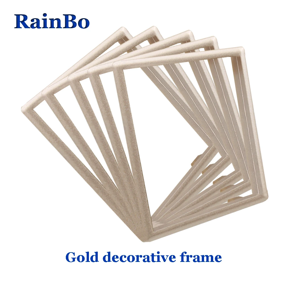 RainBo EU ABS-поверхность хромовое покрытие Silver-decorative-frame-ZSK101Y