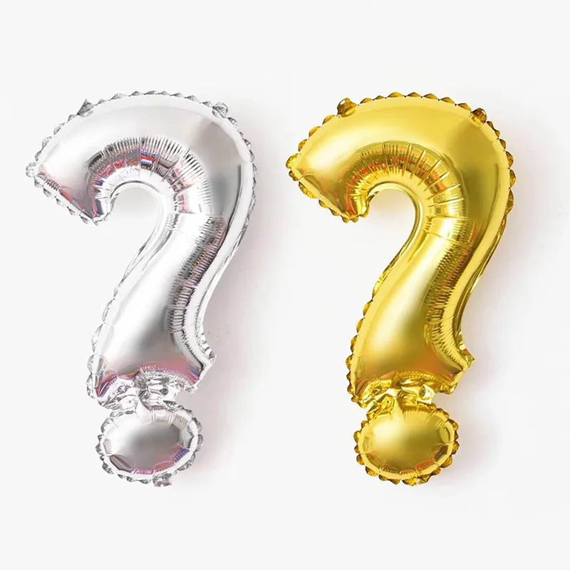1 шт/40 дюймов вопросительного знака алюминий воздушный шар из фольги день
