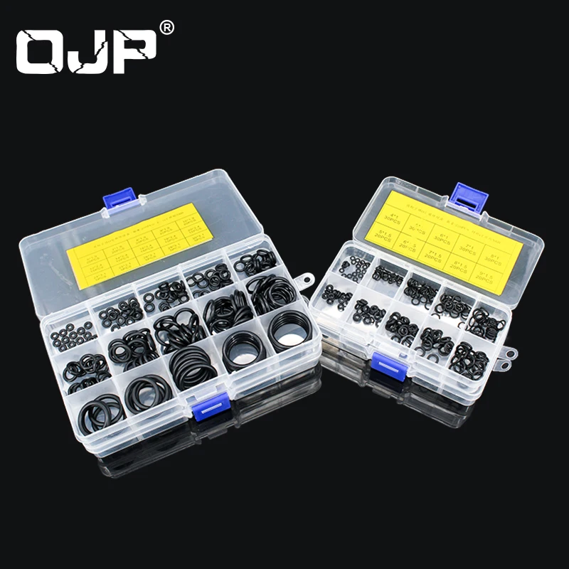 Комплект уплотнительных колец из нитрилового силикона и каучука в коробке |