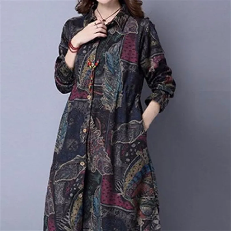 Тренчкот женский в стиле ретро плотная модная ветровка с принтом верхняя одежда