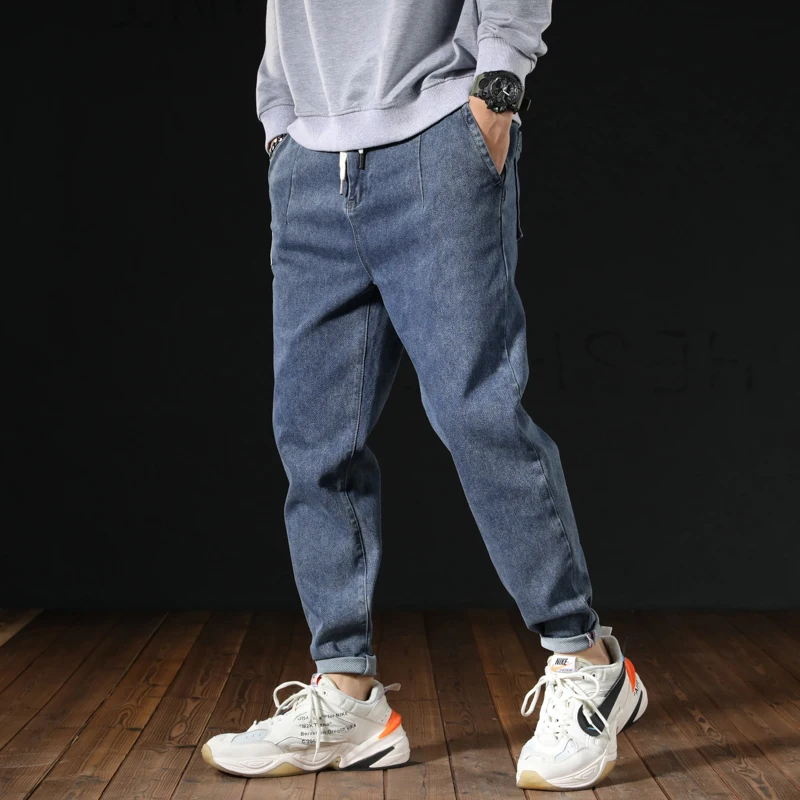 VOMINT мужские джинсы размера плюс эластичные свободные зауженные джинсы-шаровары
