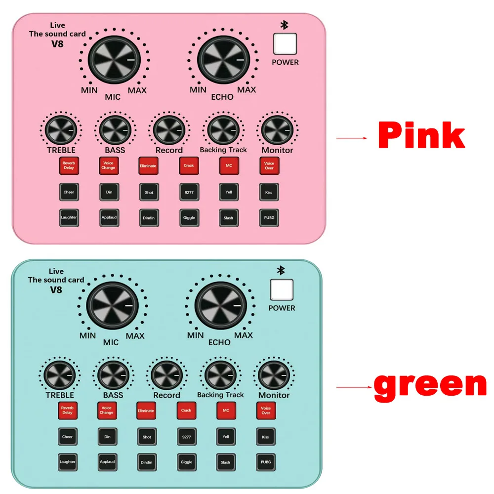 

1pcs USB V8SJ Sound Card for PC Phone Computer Headset Microphone Webcast Personal Entertainment Streamer Live Broadcast Audio