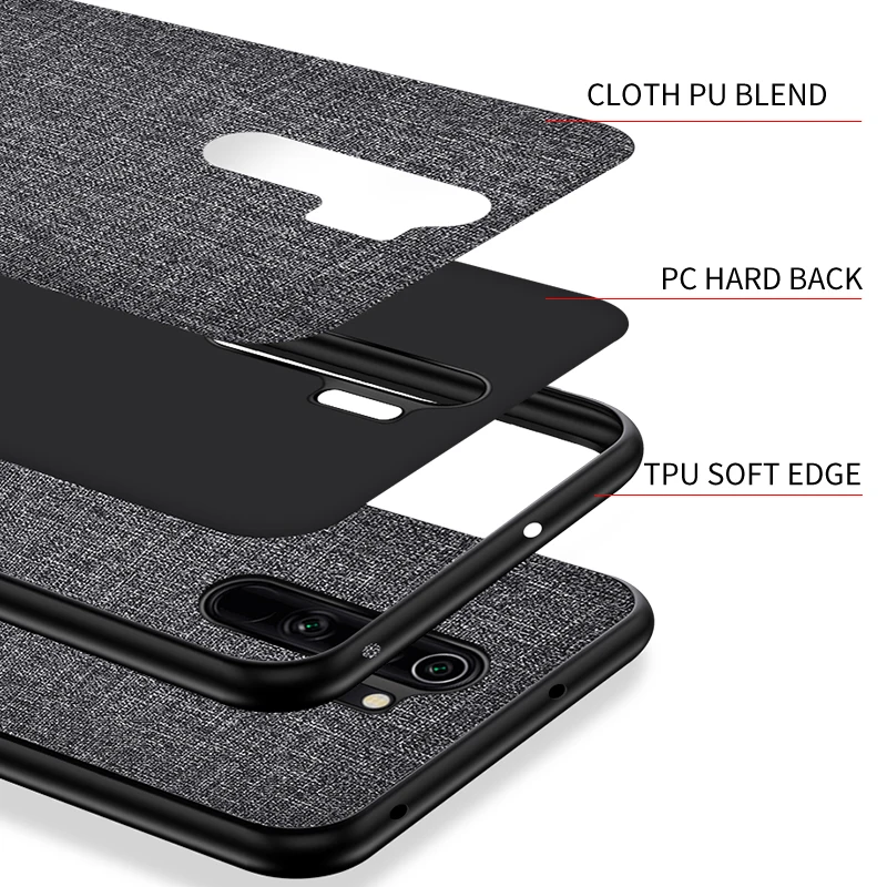 Для Xiaomi 9T 9 CC9 PRO 8 8A 8T текстурированная ткань гибридный мягкий чехол-накладка для Xiaomi Redmi K20 Pro 7A Note 10 8 7 6 5 Pro