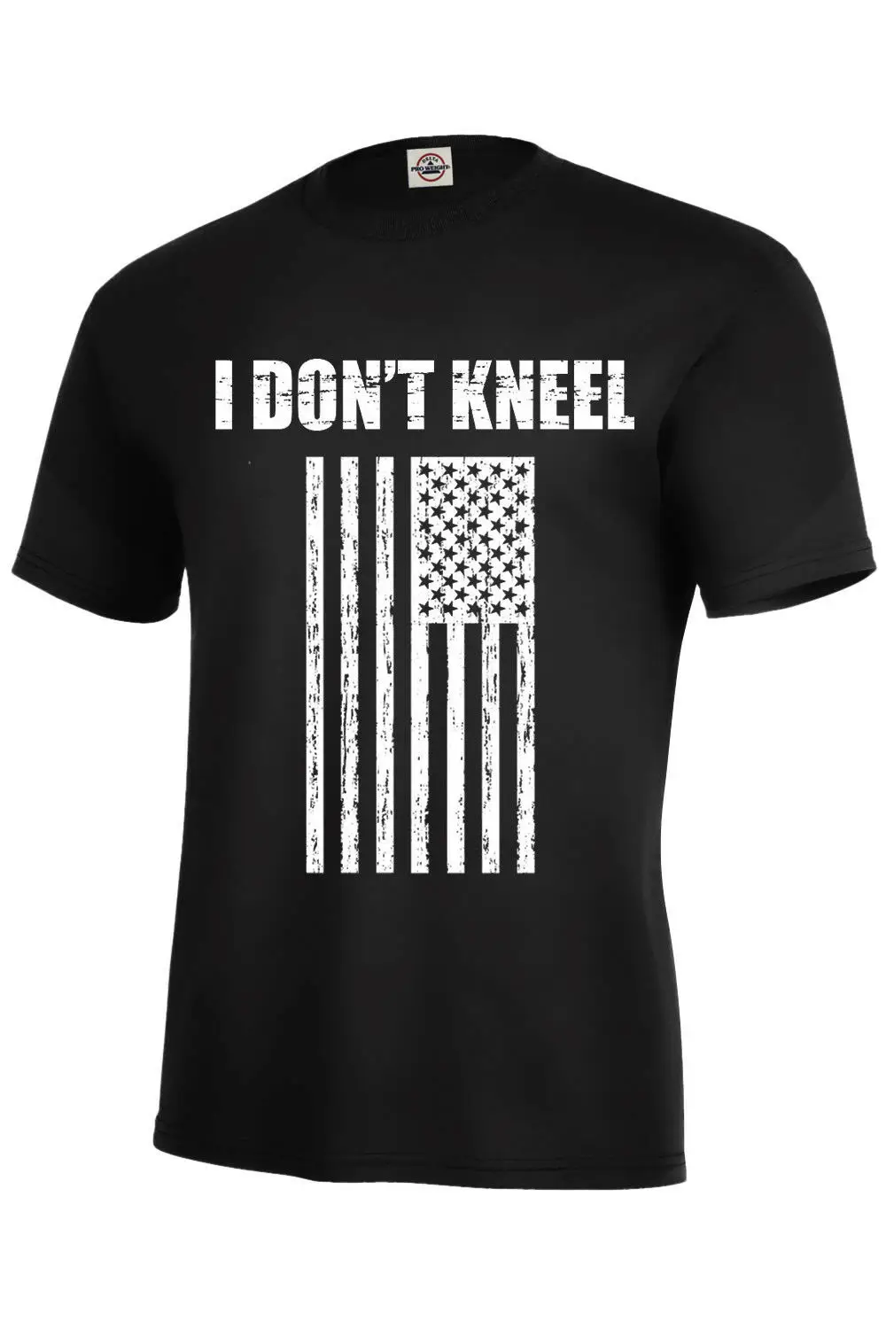 Футболка с надписью I Don't KNEEL Флаг США Трамп разные цвета размеры S-5XL |