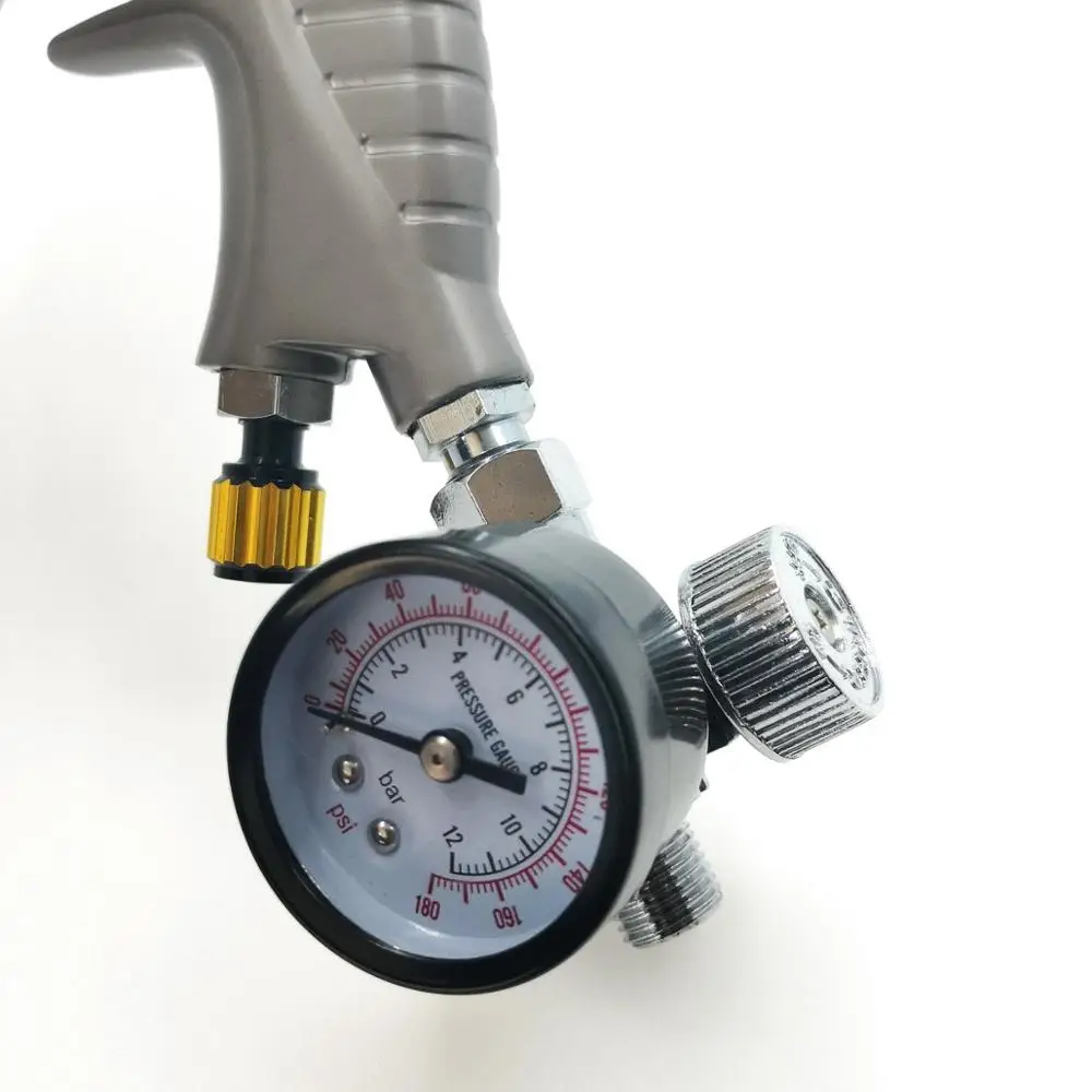 Регулируемый манометр HVLP краскопульт с регулятором 1/4 дюйма инструмент для