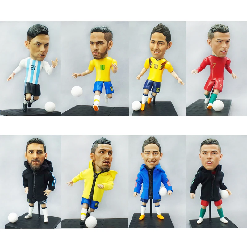 Горячая Распродажа 2020 Футбольные Звезды Месси Роналду игрушки 12 см хайлайтер