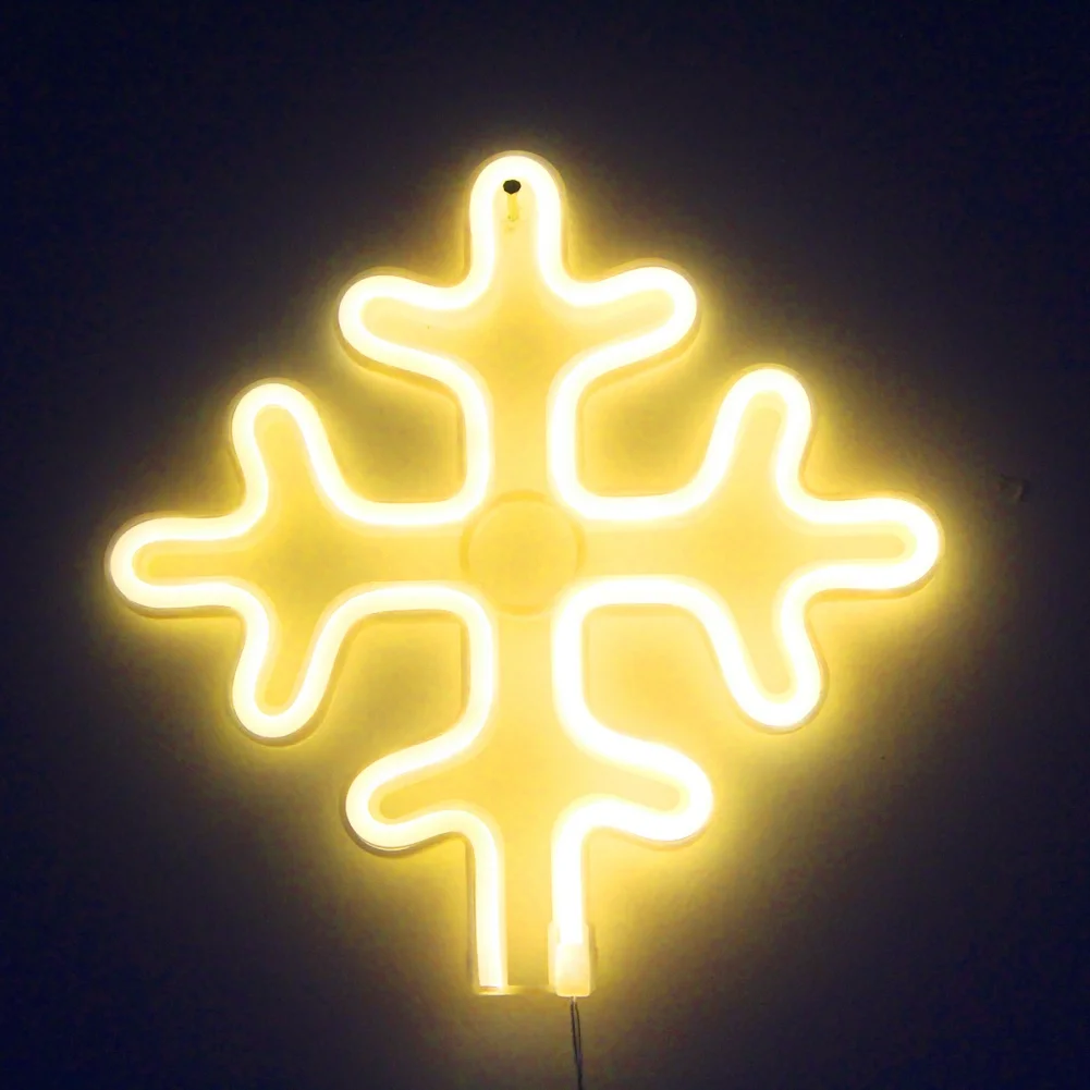 

В форме снежинок неоновая вывеска, энергосберегающая, долговечная, безопасная для фестиваля, для улучшения праздника, рождественской атмос...