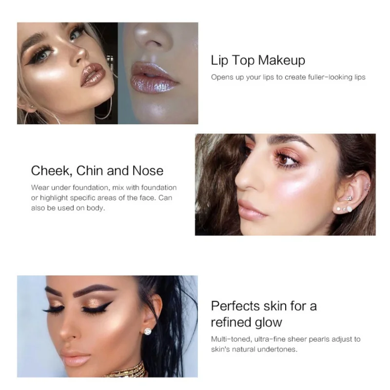 Долговечная основа для макияжа хайлайтер осветитель мерцающий макияж Countour