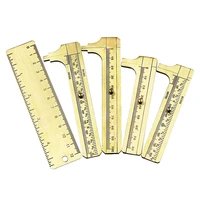 mini brass single double scale 80100mm sliding gauge vernier caliper ruler pocket measuring portable tool
