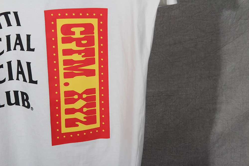 

20SS CPFM.XYZ Classic Foam Printing T Shirt Oversized Hip-hop High Street Tee Men Women Couples 100% Cotton T-shirt