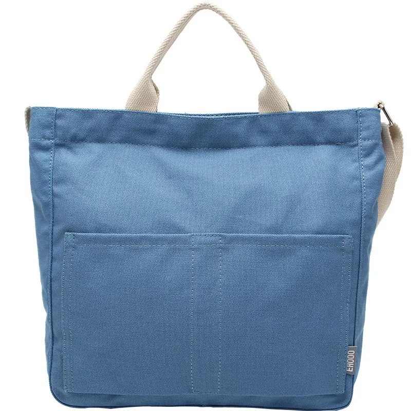 

2019 new casual fashion canvas bag shoulder bag female student bag Custom Logo Printed Customized Text Photo