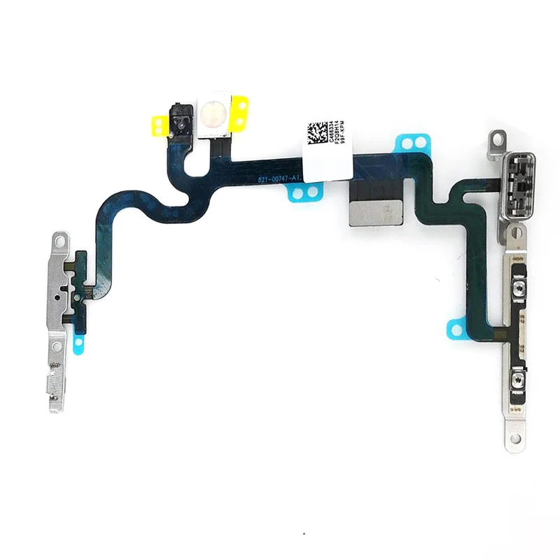 

For iPhone 7 7 Plus 8 8 Plus Power Volume Buttons & Mute Switch Flex Cable With Brackets