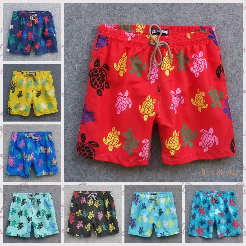 

Summer New Men's Beach Pants Bermuda Quick Dry Quarter Surf Pants Beach Sports Trendy Comfortable Loose Casual Flower Print -40