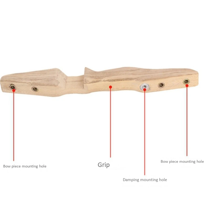 

1Pcs Archery Bow Handle Traditional Recurve Bow Outdoor Hunting Accessories Wooden Bow