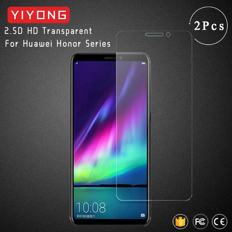 Защитное стекло YIYONG 2.5D закаленное для Huawei Honor 10 View 20 V20 V10 V9 9 8 Lite 8X 9X Pro|Защитные