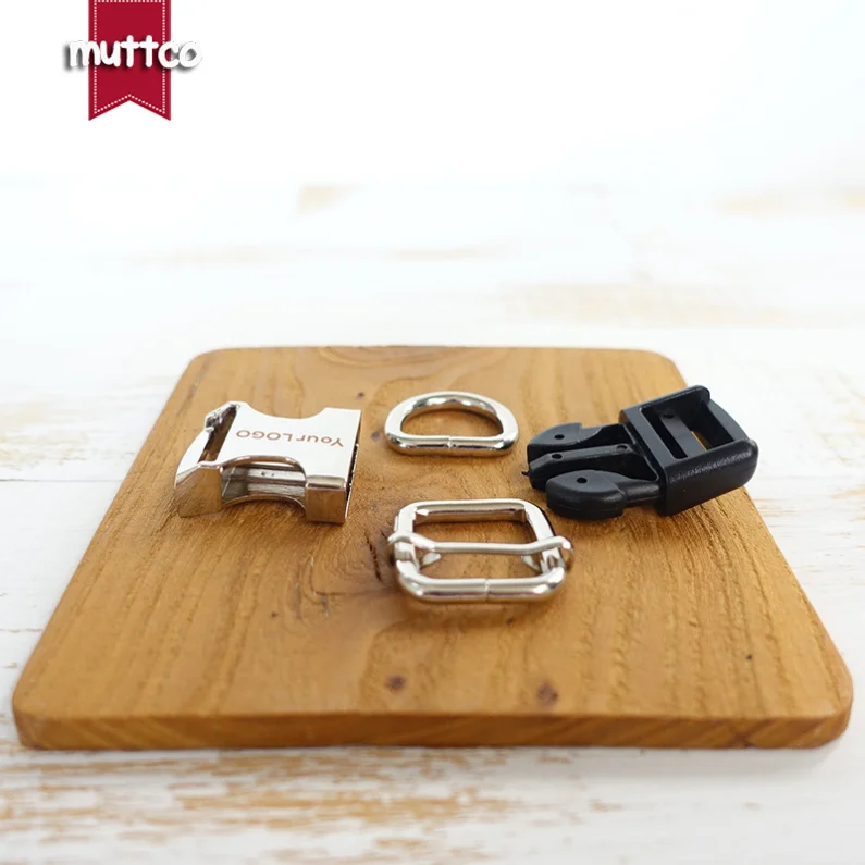10 шт./лот (металлическая пряжка + Регулировка пряжки D кольцо) 20 мм diy собака