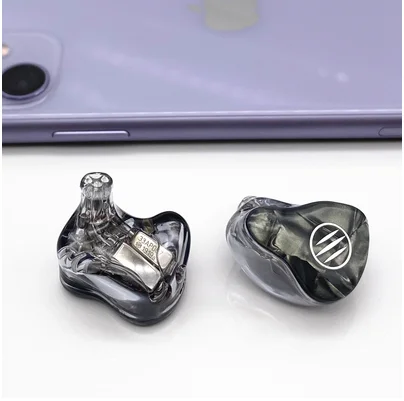 BGVP DM7 6 BA в ухо Мониторы HIFI наушники новые настроить IEM Ноулз sonion драйверы с подарком гарнитура с двумя кабелями - Цвет: Meteorite black