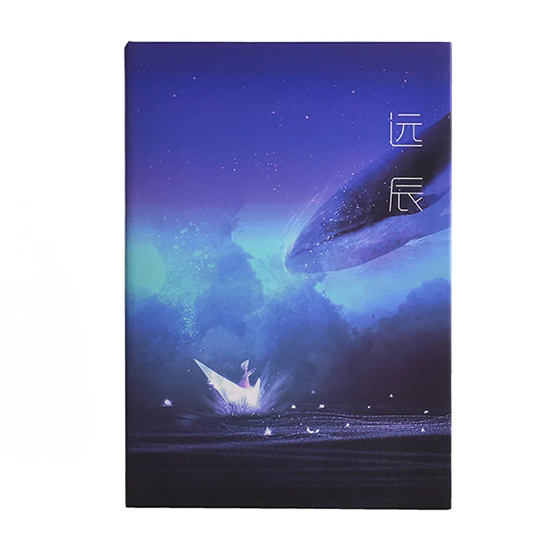 

New creative A5 color aesthetic illustration inside page art sketch book simple Student Campus Office sketch notebook
