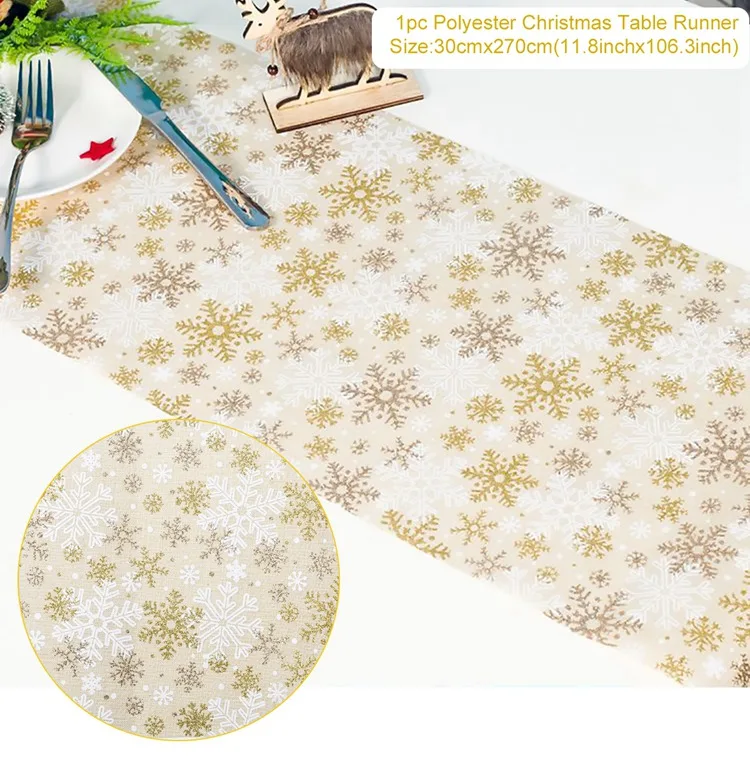 Table Runner 6 PATIMATE, рождественские настольные дорожки, рождественские украшения для дома, Рождественский Декор стола,, Рождественский Декор, новогодний - Цвет: Table Runner 6
