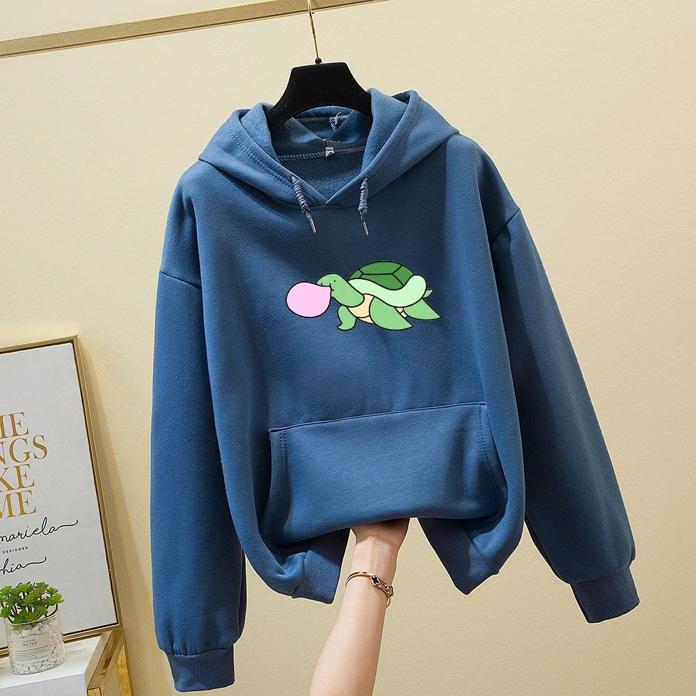 Loose Cotton Ladies Casual Sweatshirt Winter Long Sleeves Sweetshirts Vintage Oversized Sweatshirts for Girls Hoodies for Women