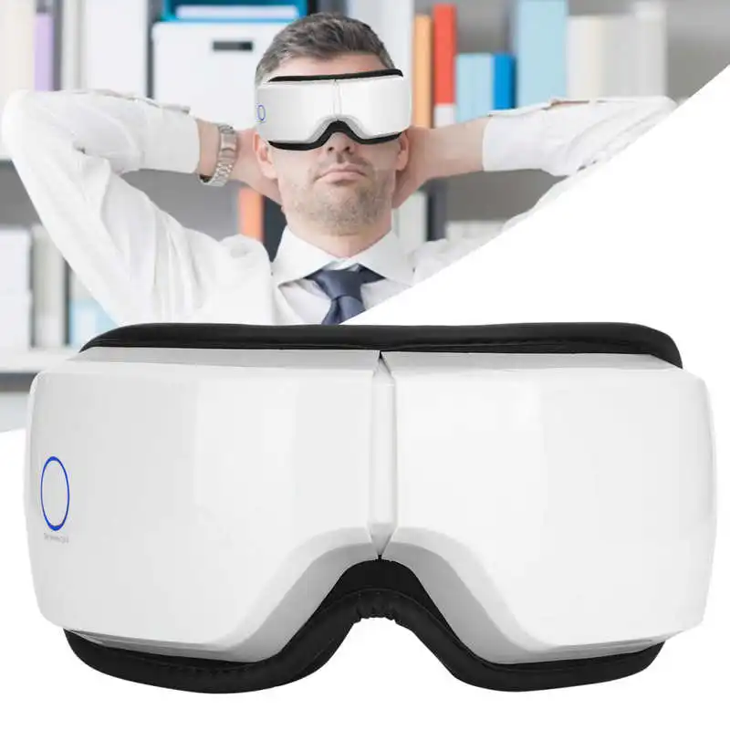 USB Charging Smart Vibration Eye Massager Eye Care Device Hot Compress Glasses Instrument Fatigue Relieve Eye Protection Relax