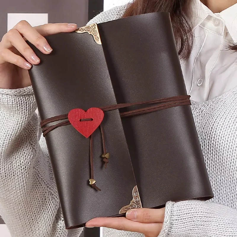 DIY Scrapbook Photo Album Vintage PU Leather Photoalbum 30Pages Wedding Travel Valentine Birthday Xmas Gifts | Дом и сад