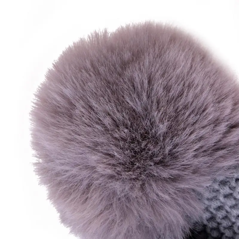 

New Newborn Baby Kids Girls Boys Winter Warm Knit Hat Furry Balls Pompom Solid Warm Cute Lovely Beanie Cap Gifts
