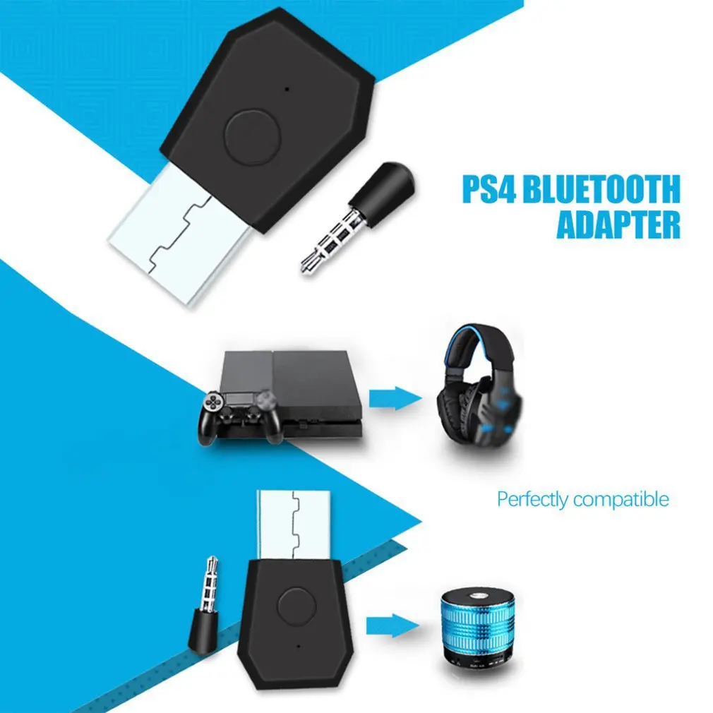 Беспроводной адаптер для PS4 Геймпад игровой контроллер консоль наушники USB донгл