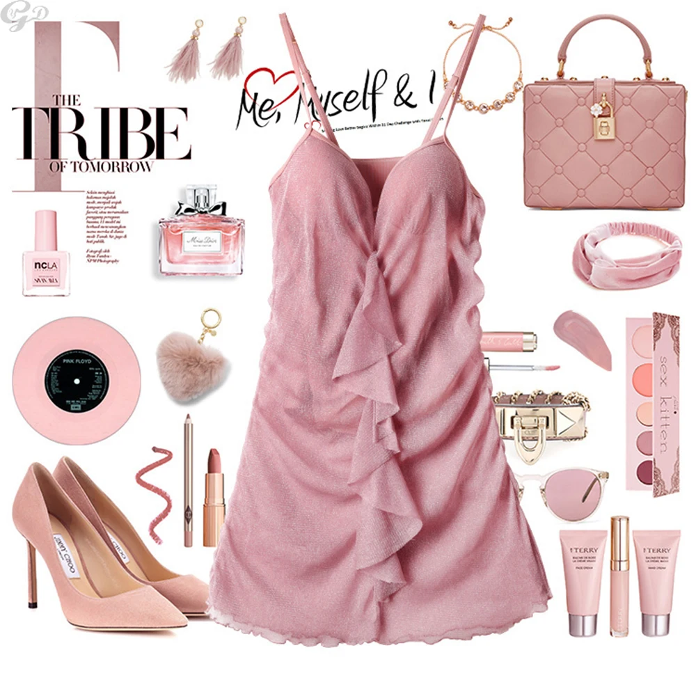 

Slip Nightdress Women's Summer Mesh with Chest Pad Pajamas Women Sexy Sexy Backless Temptation Leisure Tops Spring Autumn Skirt