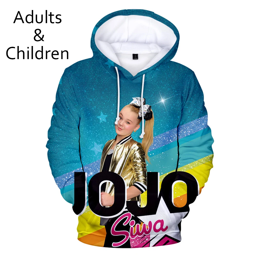 Популярные толстовки JOJO SIWA3D для мужчин и женщин повседневные пуловеры мальчиков