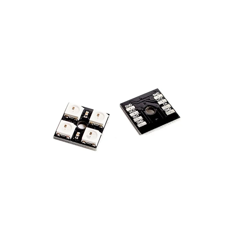 WS2812B 4-битный RGB светодиодный полноцветный драйвер Модуль цветной лампы макетная