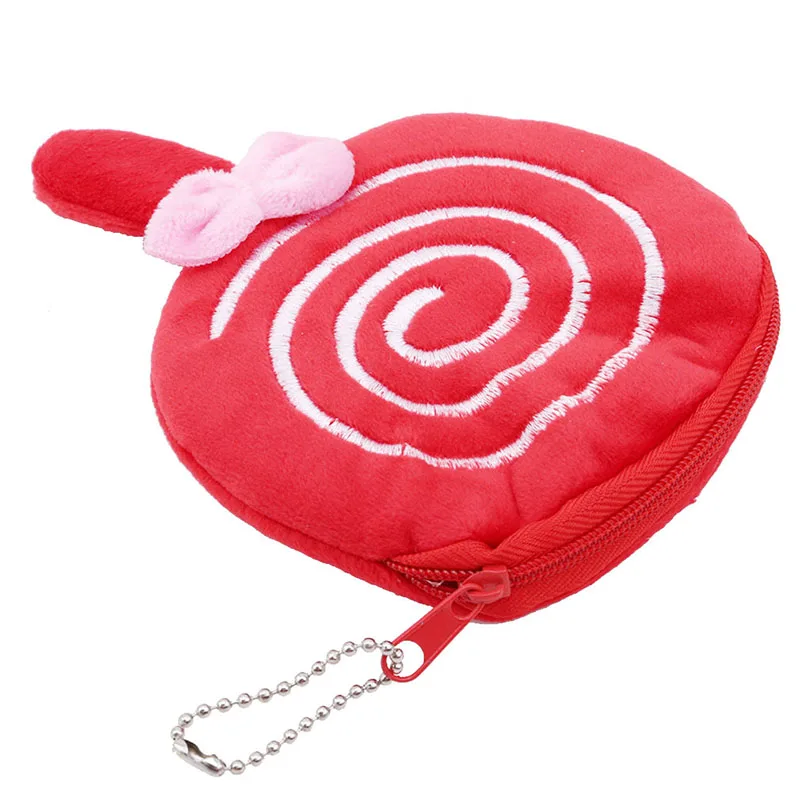 Милый Плюшевый леденец Кошелек для монет детей маленький кошелек подарки на день