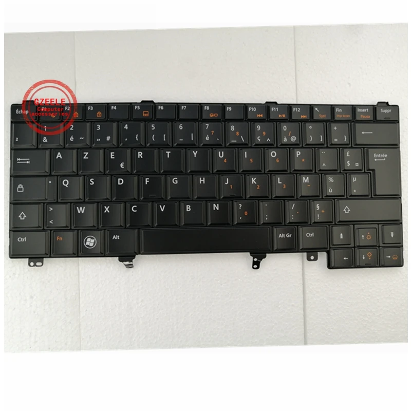 Azerty Французская Клавиатура FR/BR для Dell Latitude E6420 E5420 E5430 E6220 E6320 E6330 E6430 без точечной палочки без подсветки
