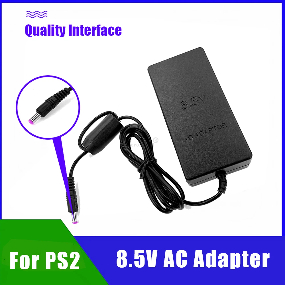 For PlayStation 2 AC 100~240V Adapter Power Supply Charger Cord DC 8.5V adaptor for Sony PS2 Slim 70000 Series EU/US Plug