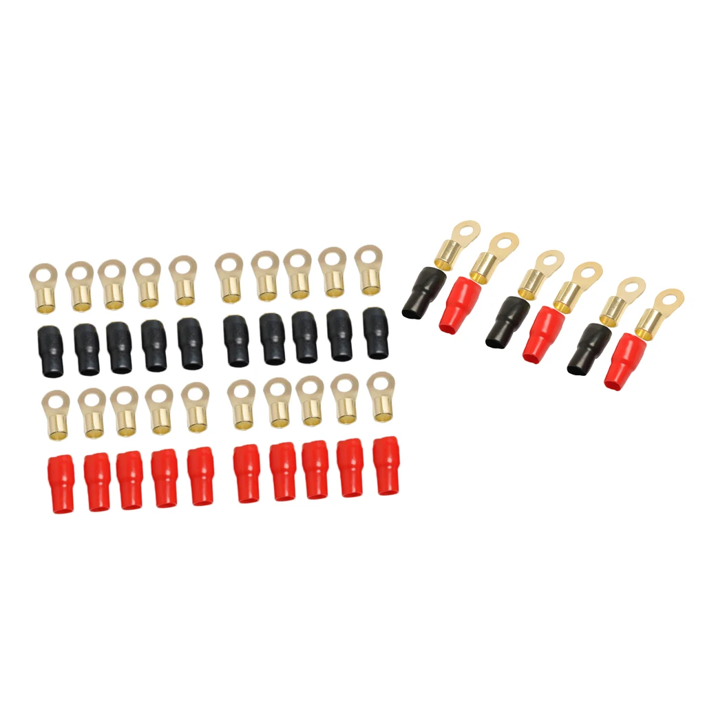 13 пар 4/1/0 AWG Калибровочные кольцевые клеммы Комплект проводов плюс +