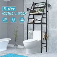blackwhite metal toilet towel storage rack 3 tier toilet cabinet shelving rack bathroom space save shelf organizer holder