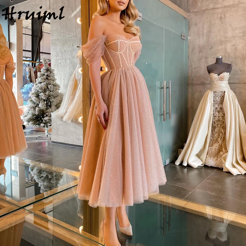 

Женское вечернее платье, розовое Сетчатое платье до середины икры, с блестками, свадебное, вечернее, в стиле пэчворк, модель 2021