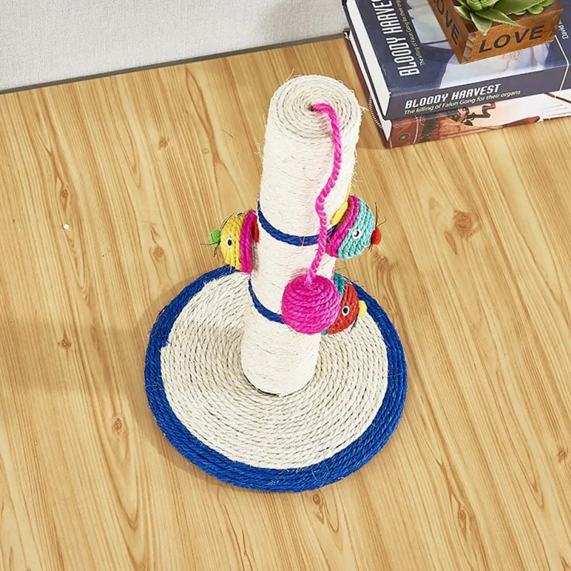 

Cat Scratching Post Sisal Kitten Interactive Toy Indoor Durable Training Tool For Claw Grinding 1 1 1