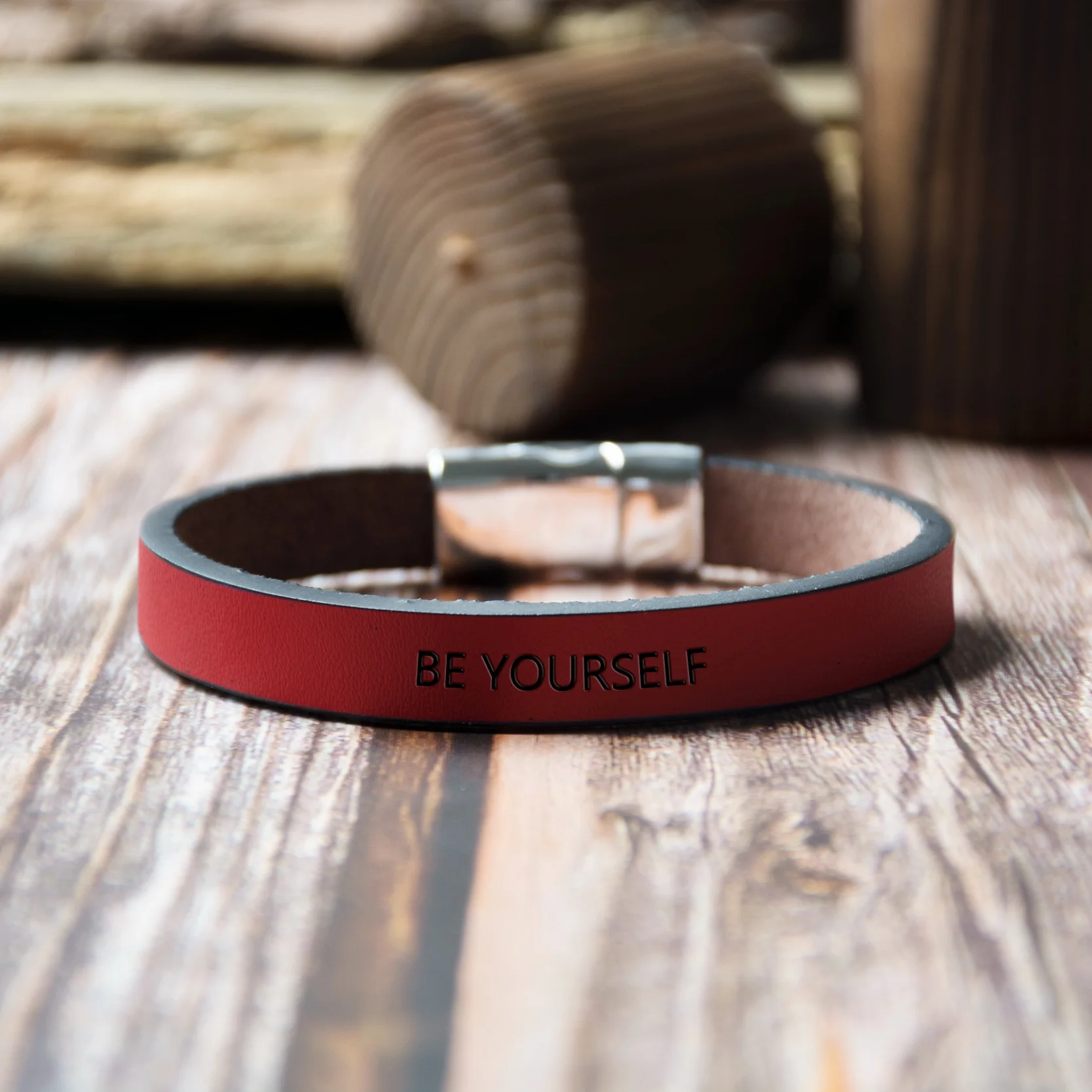 Модный кожаный браслет BE YOURSELF сообщение манжеты браслеты для женщин и мужчин