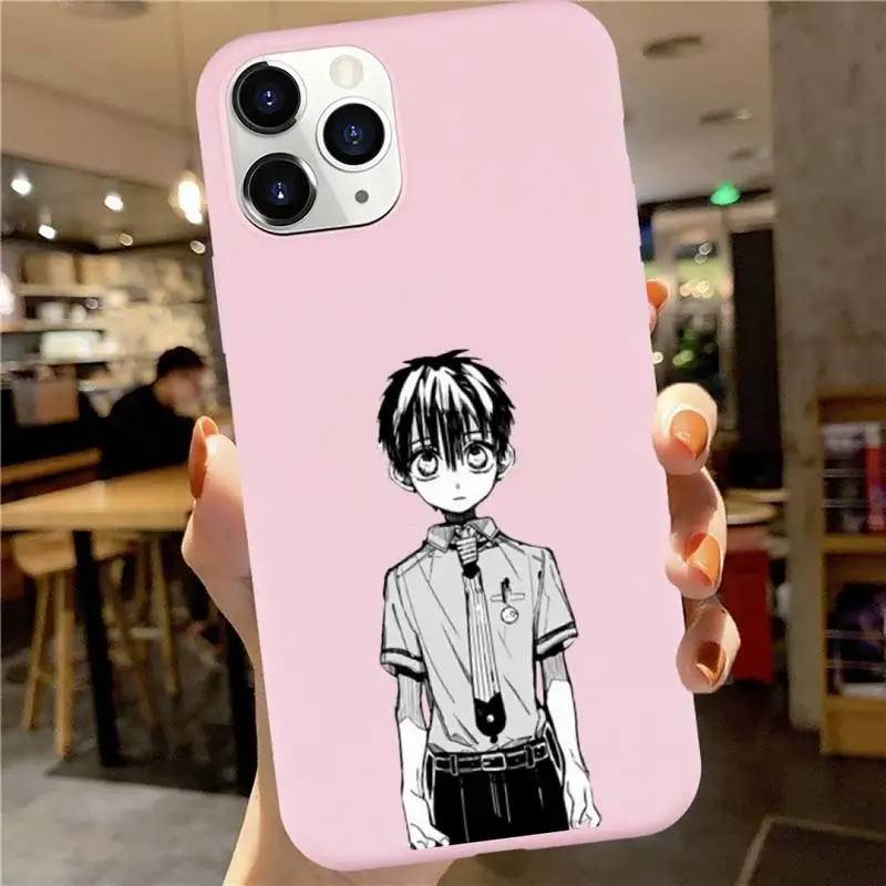 

Jibaku Shounen Hanako kun anime Phone Case Candy Color for iPhone 6 7 8 11 12 s mini pro X XS XR MAX Plus