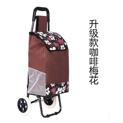 

Shopping Cart Buy Food Cart Small Cart Climb Stairs Foldable Portable Trolley Luggage Trailer Trolley Cart Stroller