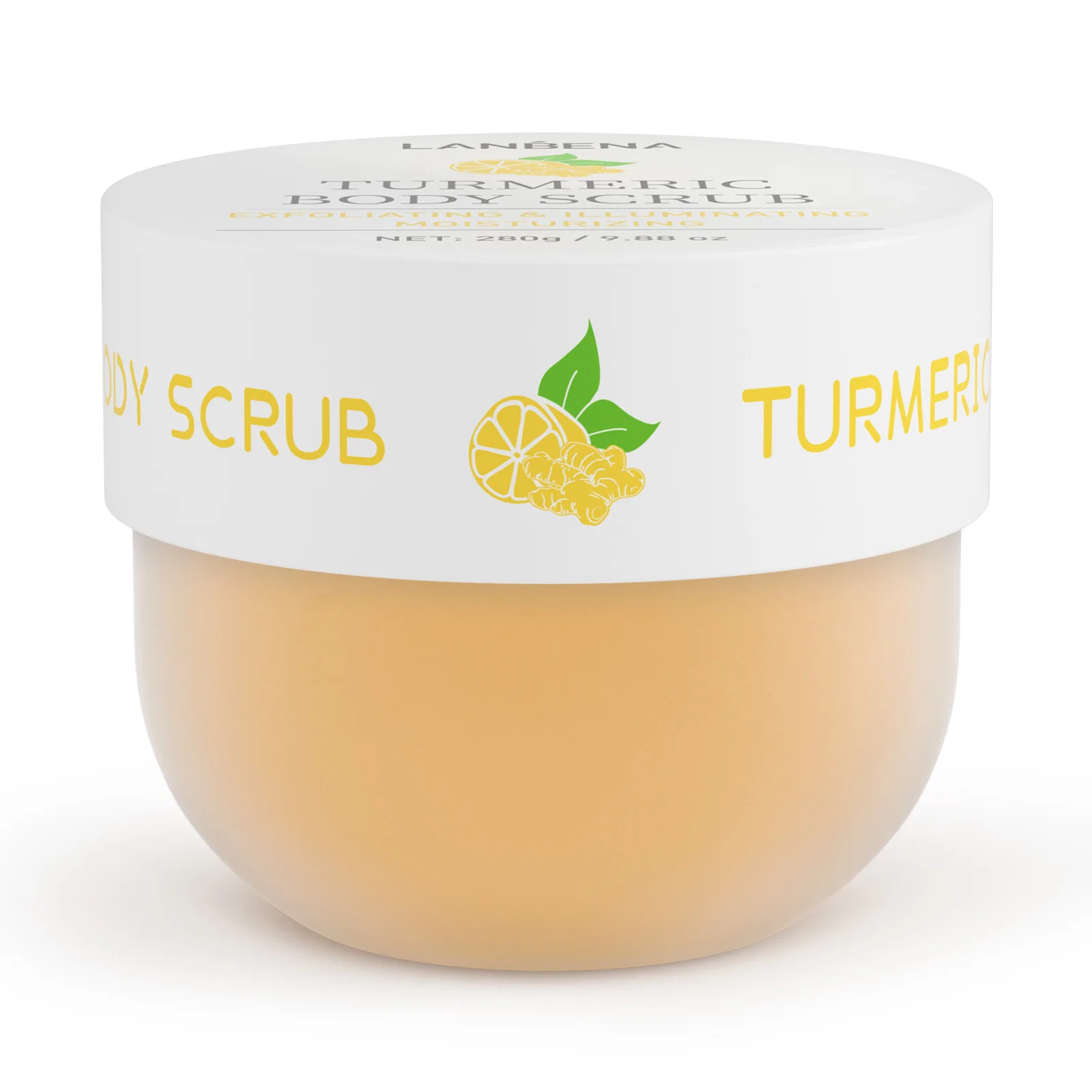 Куркума скраб для тела удаляет омертвевшую кожу питательный и увлажняющий с